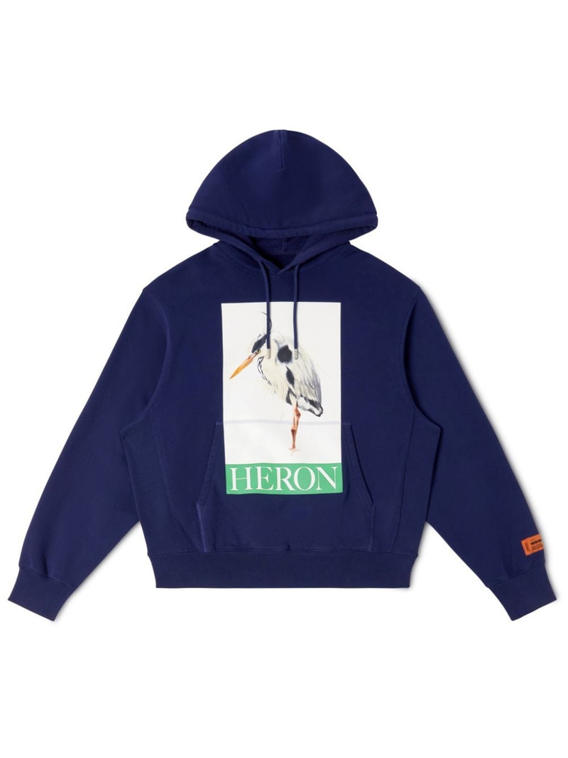 Heron Bird Painted Hoodie 1