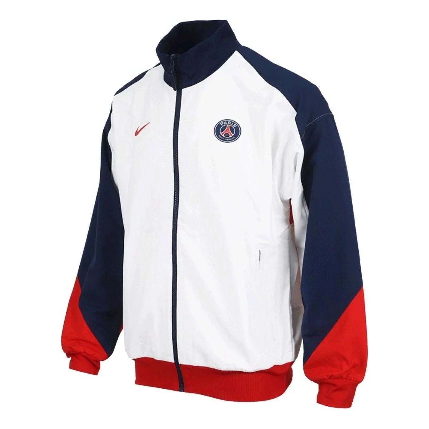 Nike Paris Saint-Germain Dri-Fit Strike Football Jacket Asia Sizing 'White Midnight Navy' FN9799-100 - 1
