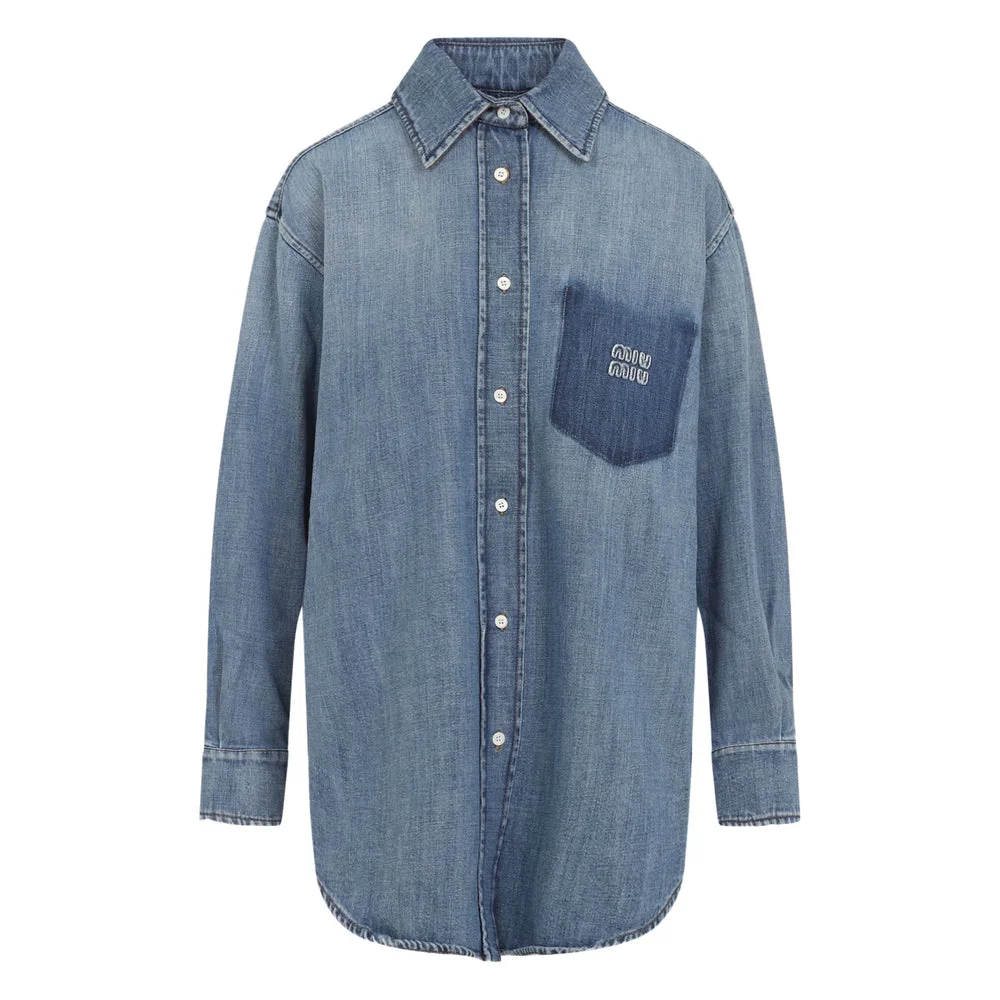Miu Miu Blue Tops - Shirts Women - 1