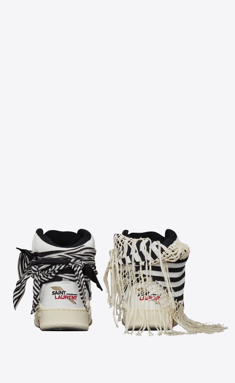 smith sneakers in grained leather 3