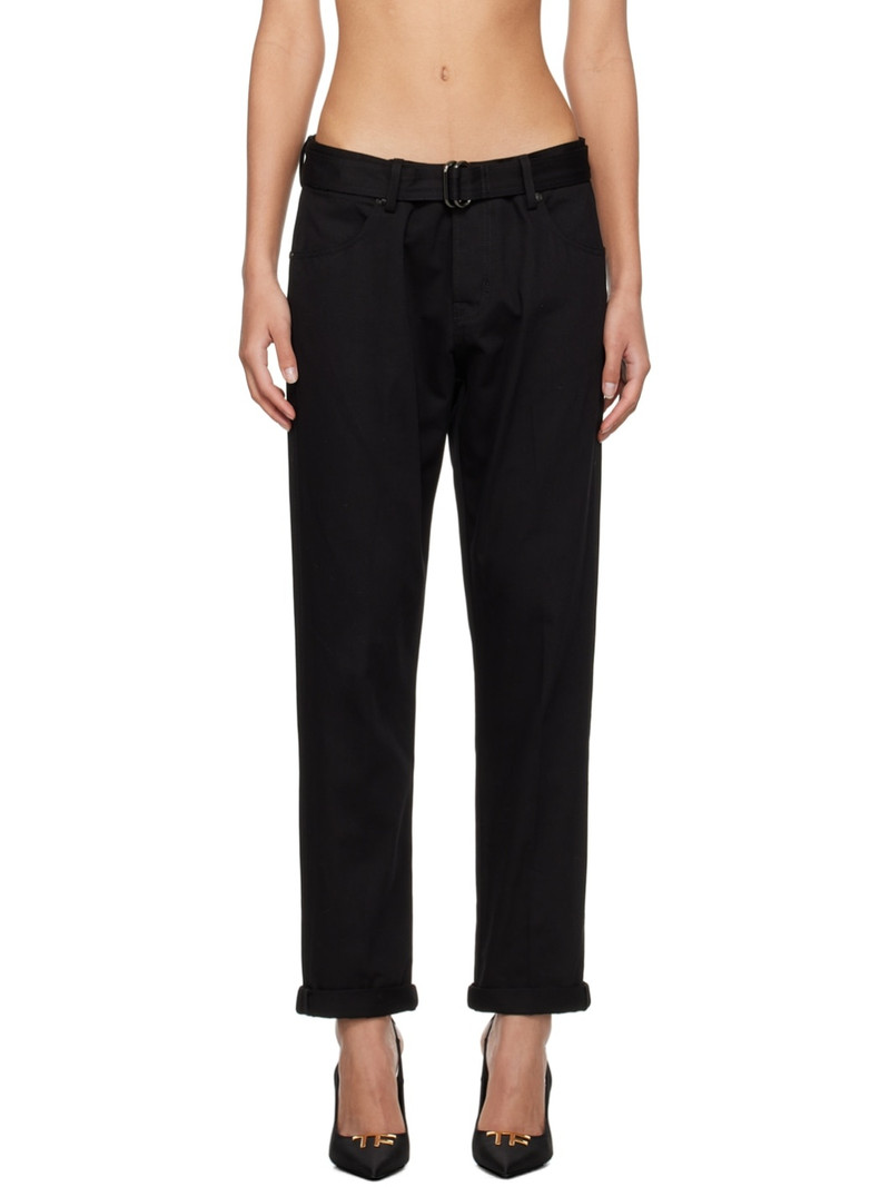 Black Belted Trousers 1