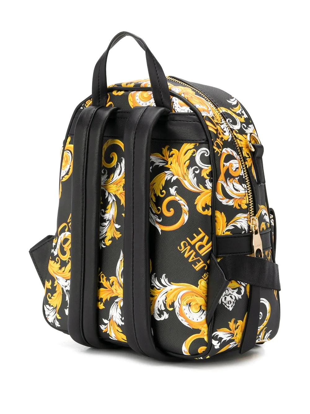 Barocco logo print backpack - 3