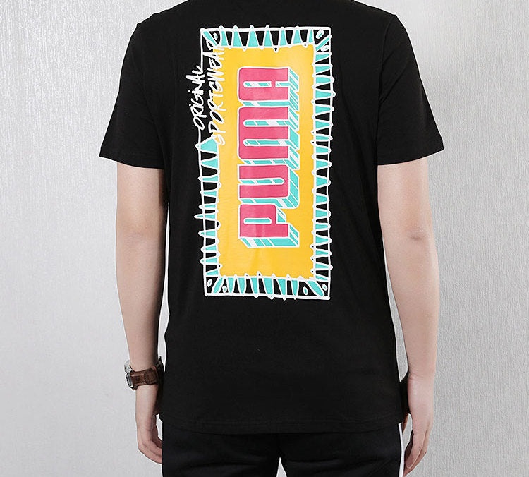 PUMA Graphic Logo Tee 'Black' 579124-01 - 4