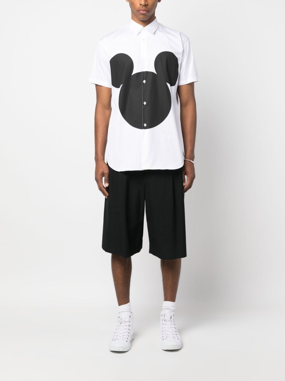 graphic-print short-sleeve cotton shirt - 2