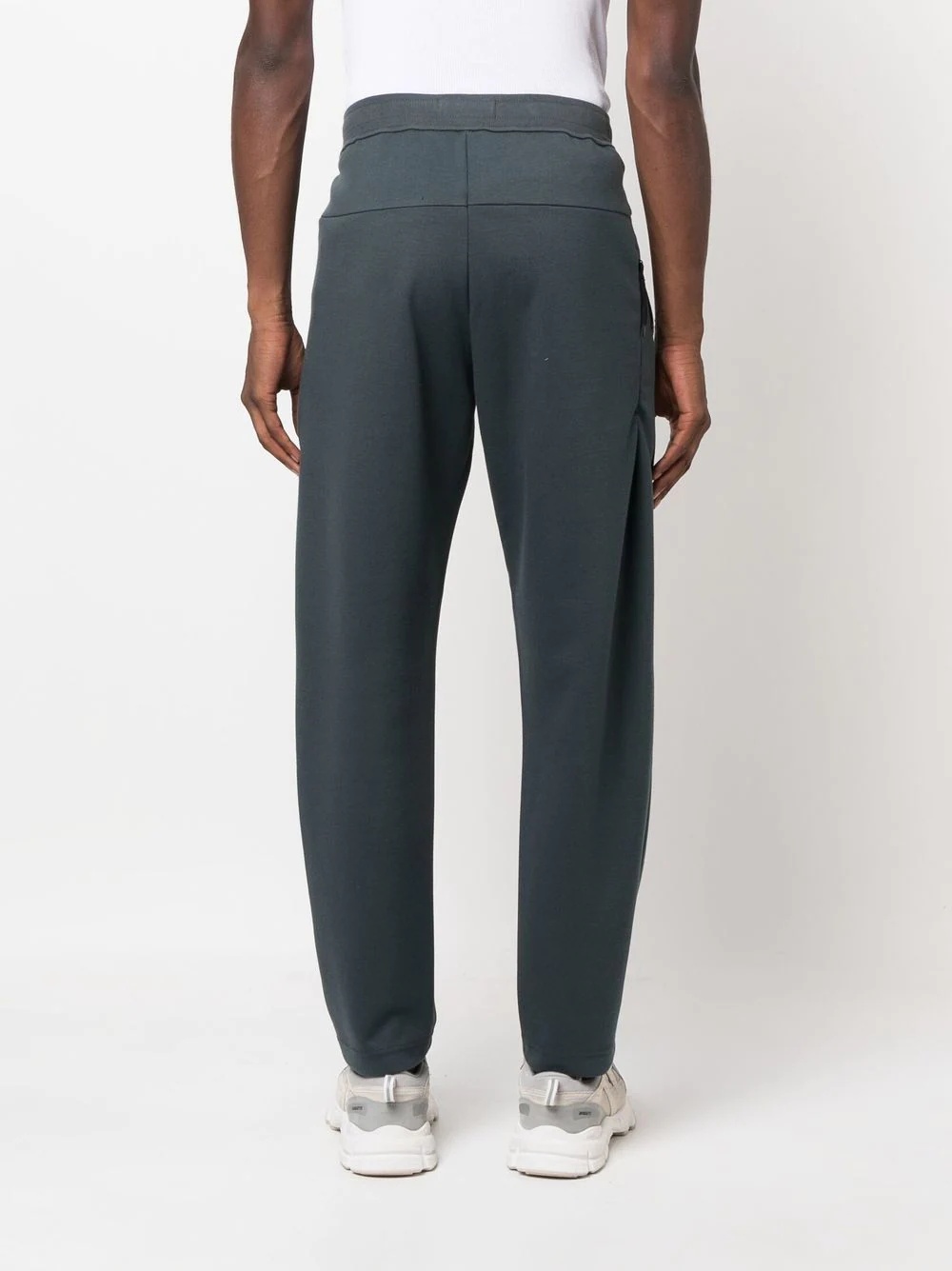 Compass-embroidery track pants - 4