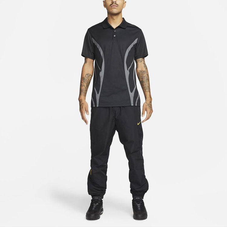 Nike x Drake Crossover NOCTA Golf Series Sports Short Sleeve Polo Shirt Asia Edition Black DJ5579-01 - 3