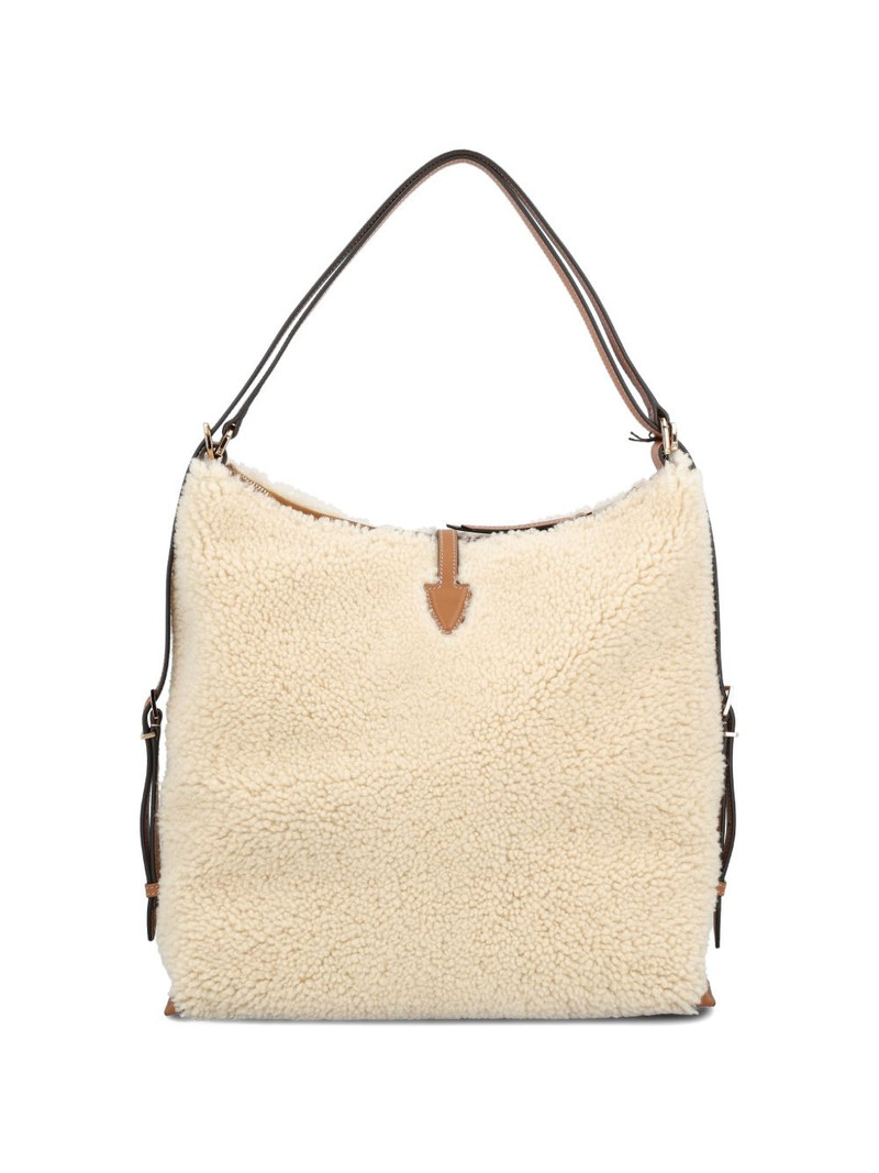 Tod's shearling T-buckle shoulder bag outlook