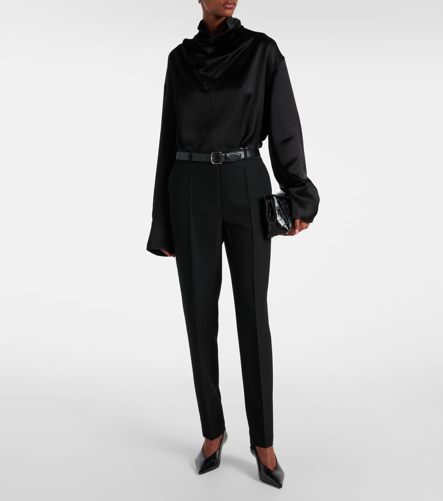 Low-rise straight pants - 2