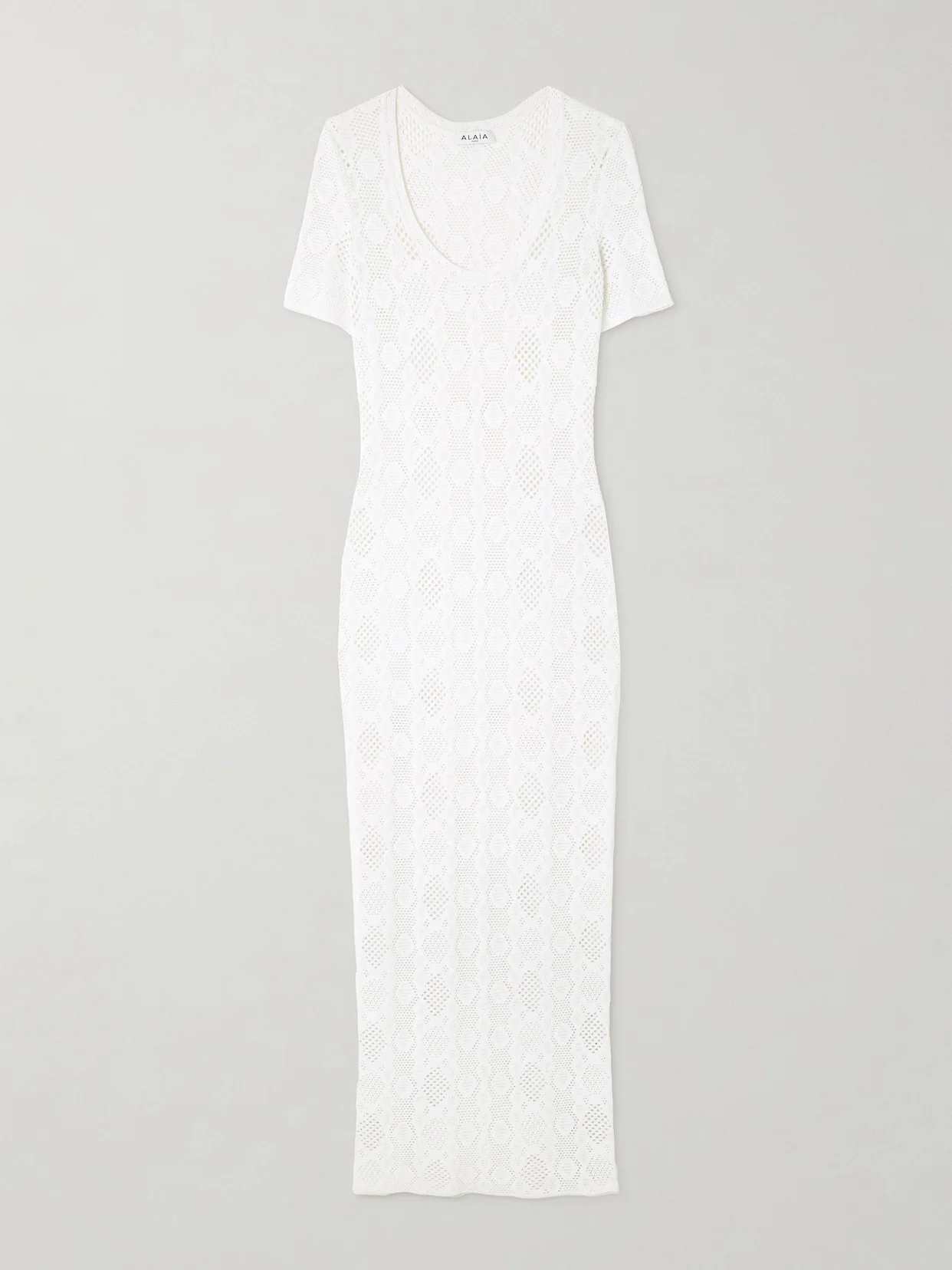 Open-knit Midi Dress - 1