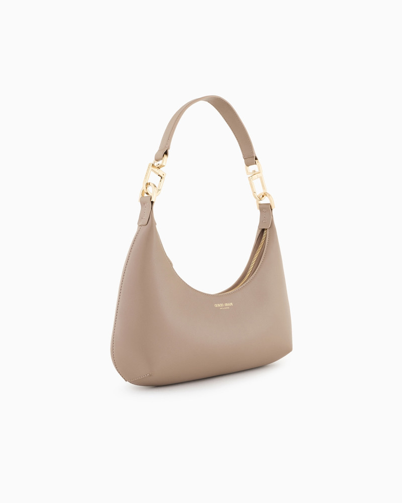 GIORGIO ARMANI Medium la Prima nappa-leather hobo bag outlook