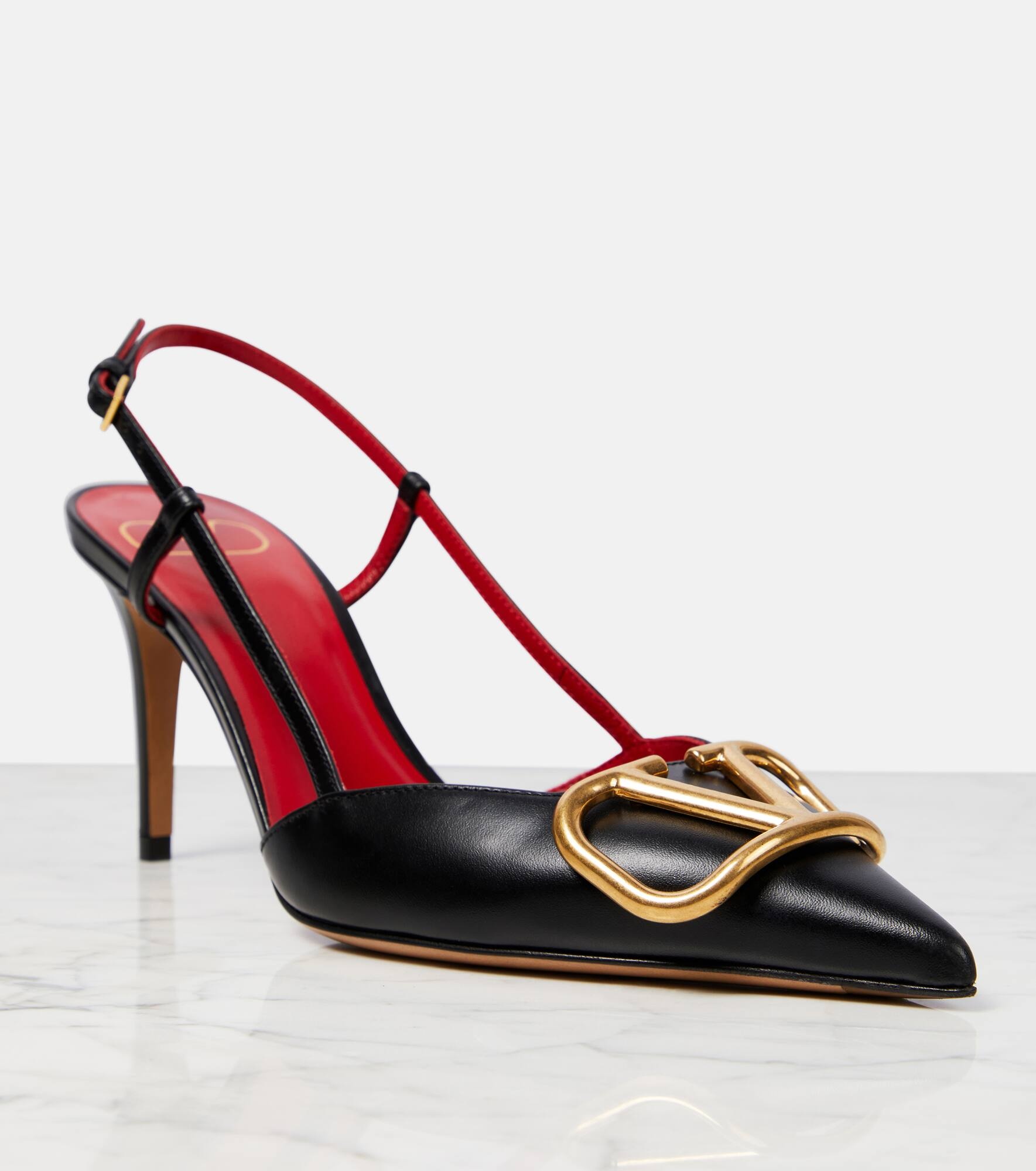 VLogo Signature 80 slingback pumps - 5