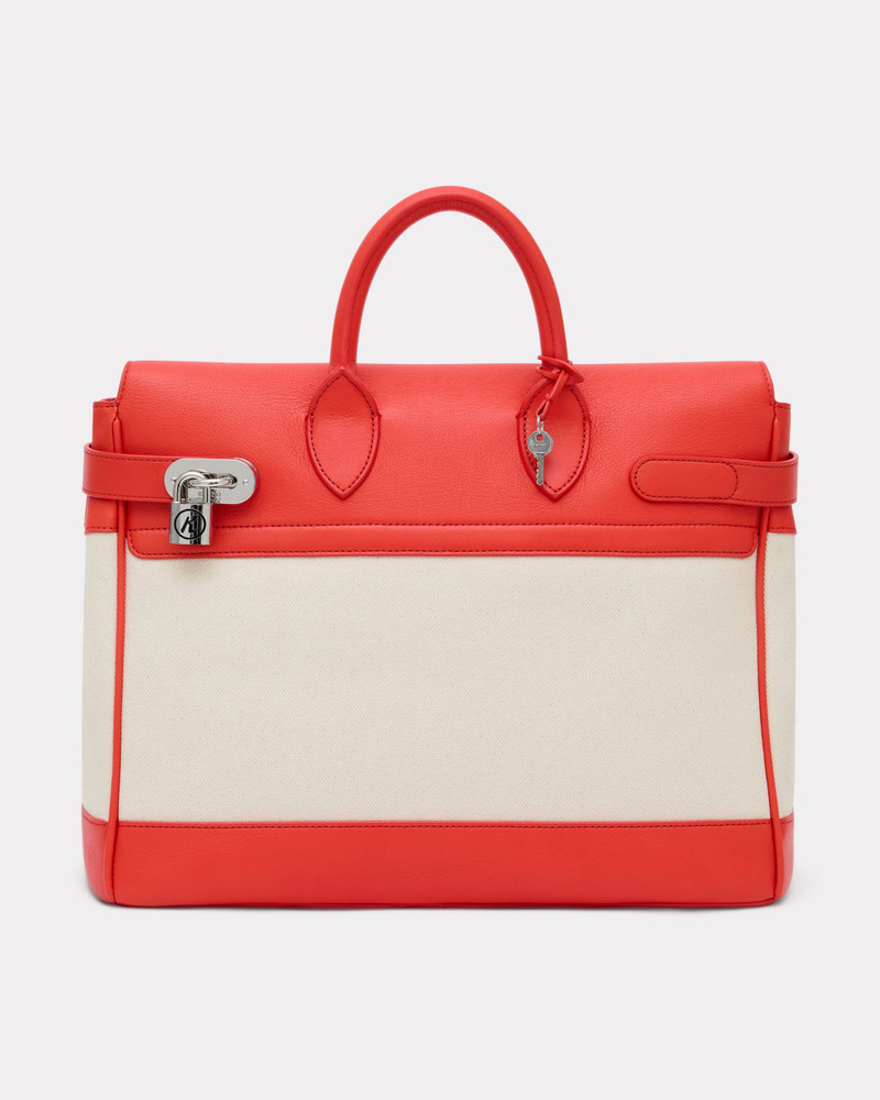 'KENZO Holdall' bag in canvas and leather 3