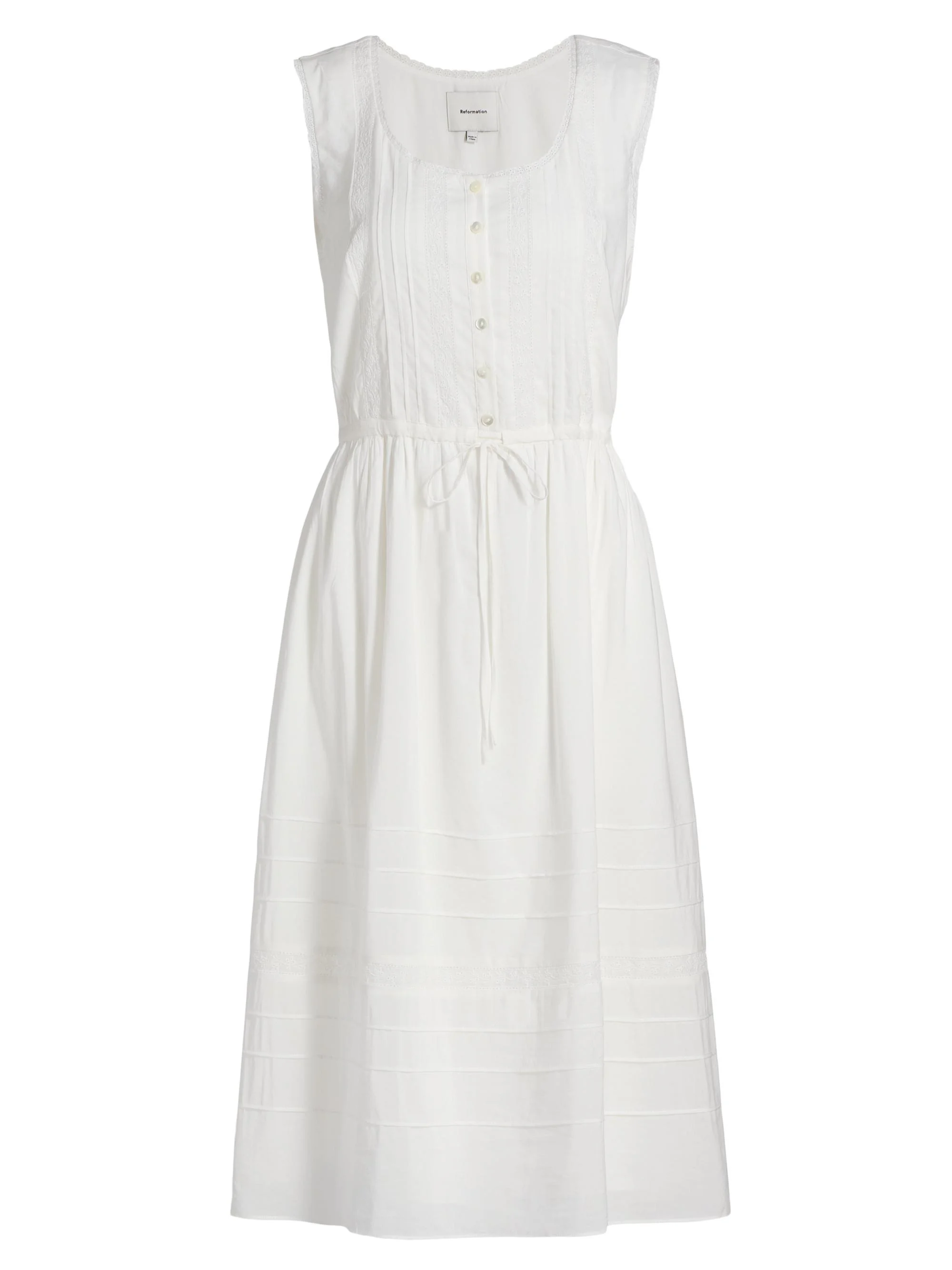Women's Lonnie Sleeveless Midi-Dress - Cream - 1