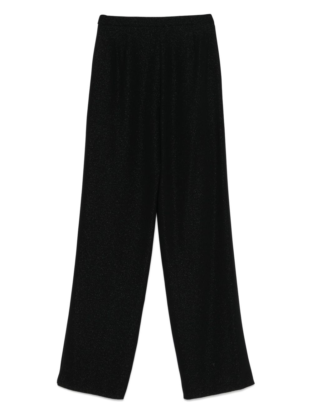 metallic-threading trousers - 2