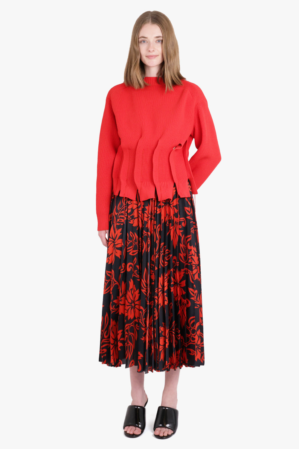 KNIT PULLOVER | RED - 4