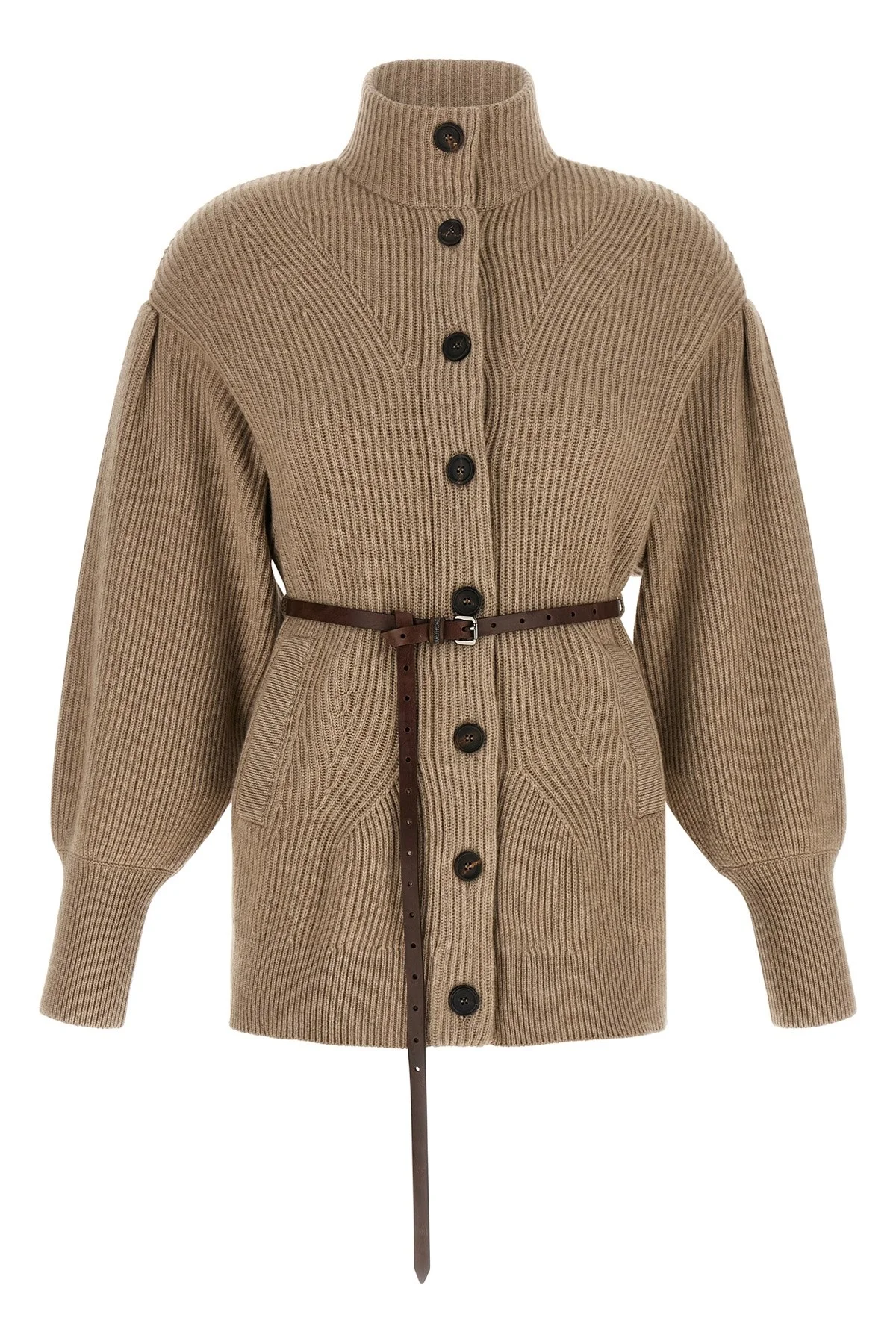 English Half-Ribbed Cardigan - 1