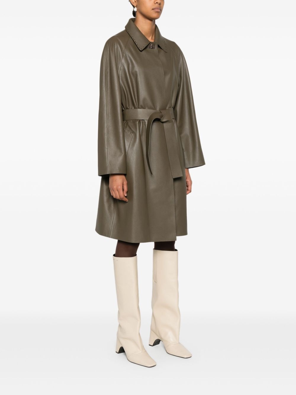leather coat - 3