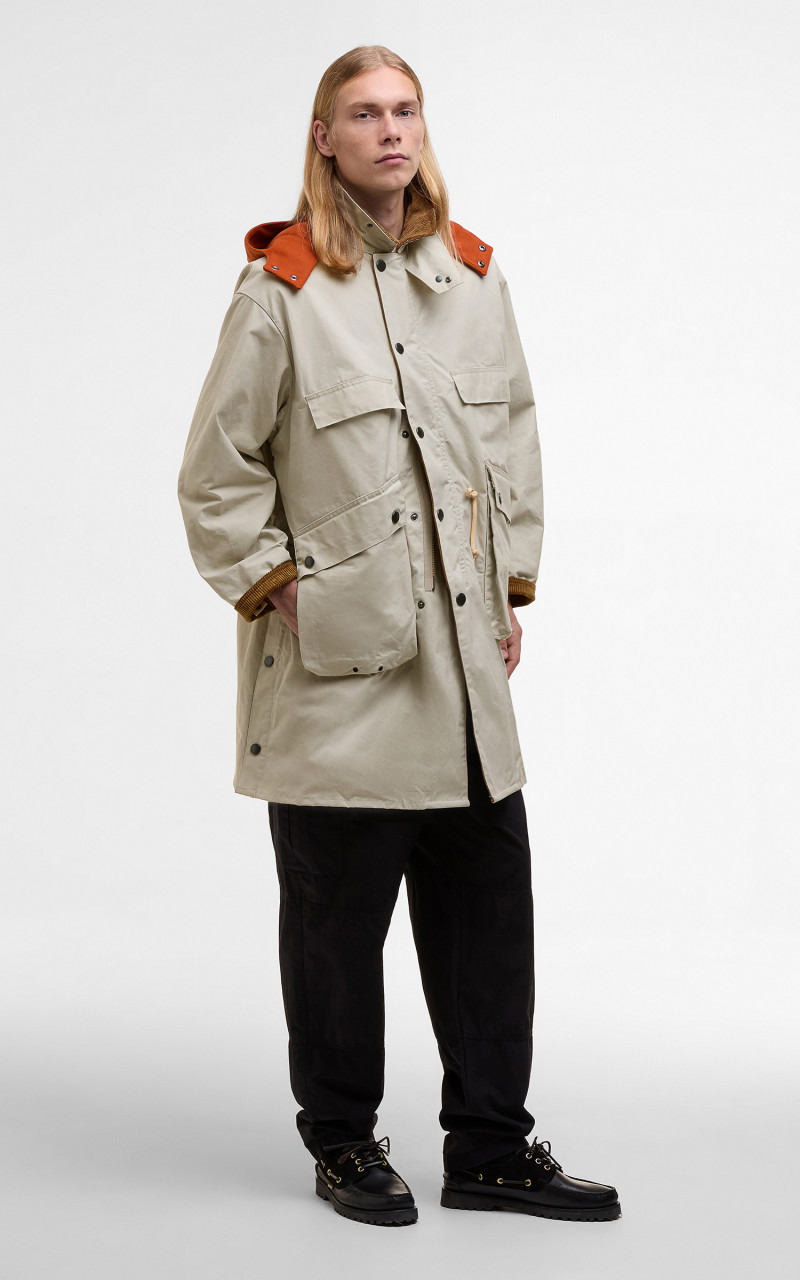 X KAPTAIN SUNSHINE BEDALE FIELD COAT CLAY - 5