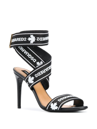 DSQUARED2 logo strappy sandals outlook