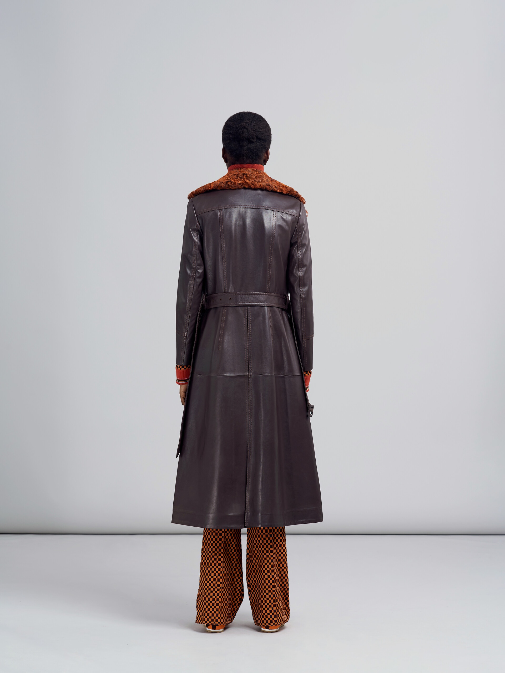 NATURAL NAPPA LEATHER COAT - 3