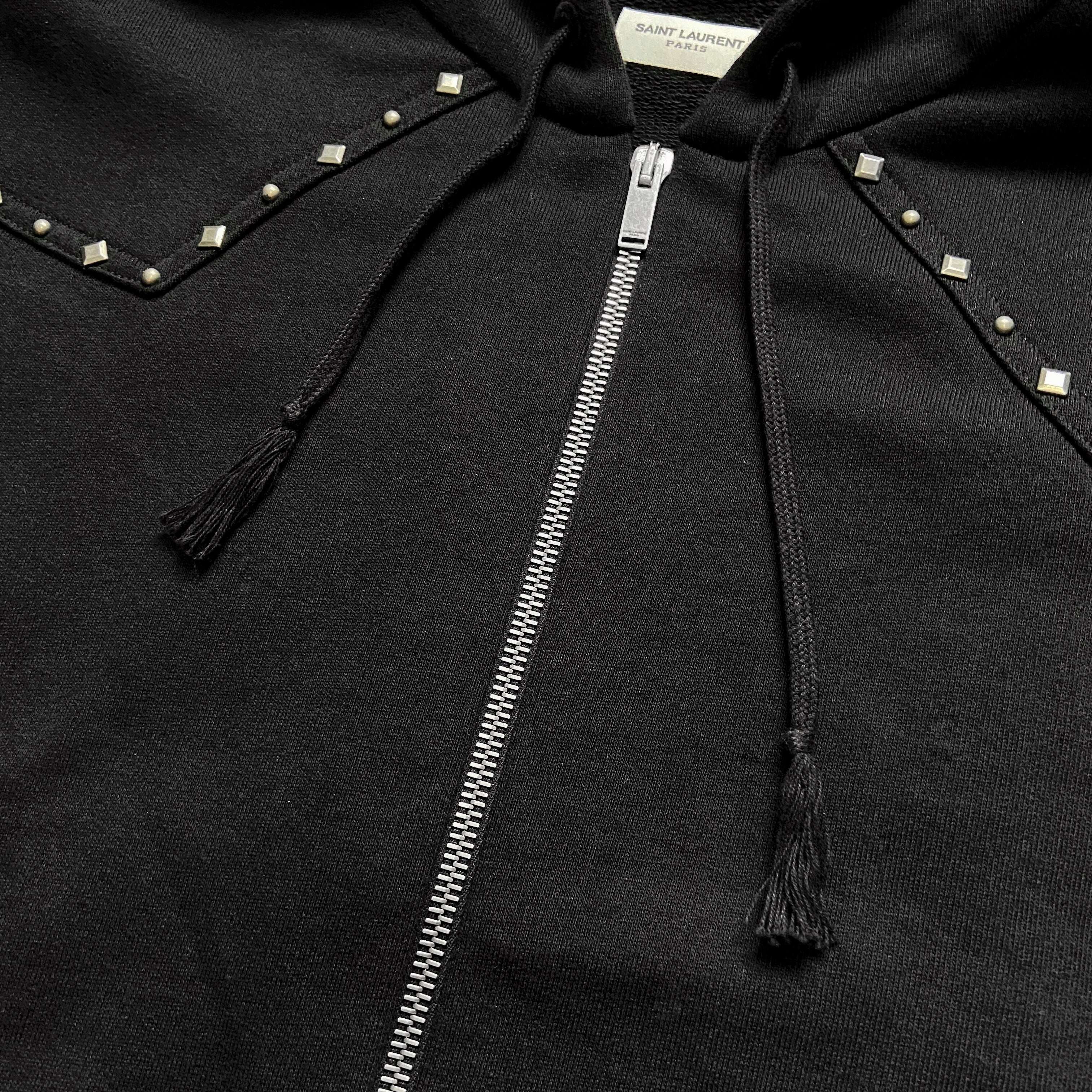 Saint Laurent studded western hoodie jacket S - 9