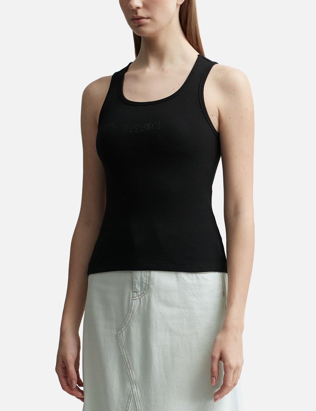 COTTON RIB JERSEY VEST TOP - 2