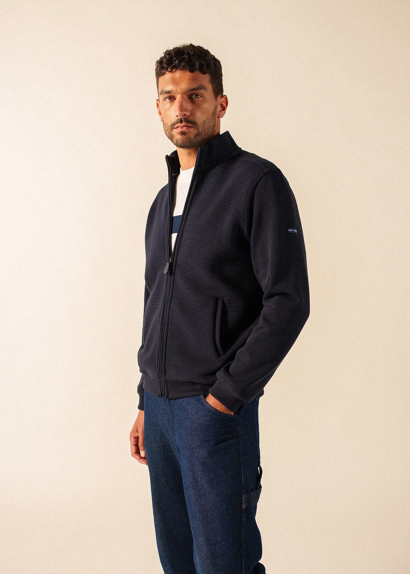 MATTEO Full-Zip Ribbed Cardigan - 1