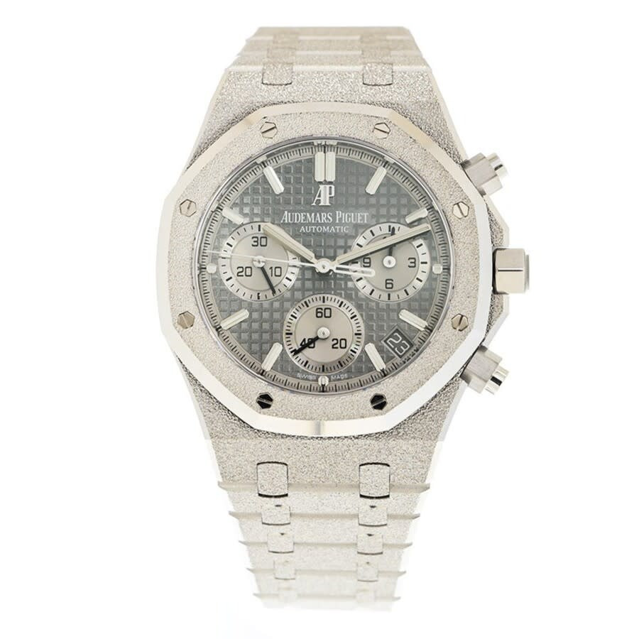 Pre-owned Audemars Piguet Frosted Royal Oak Chronograph Automatic Grey Dial Men's Watch 26239BC.GG.1 - 3