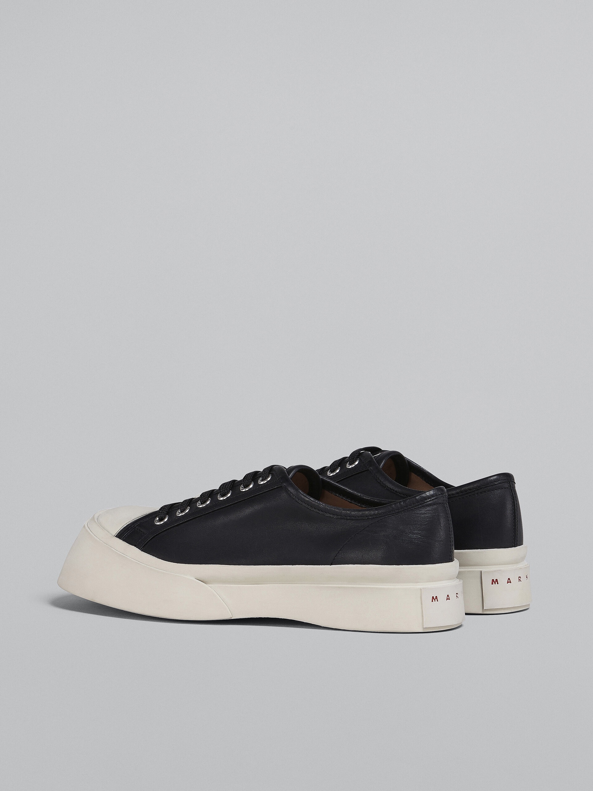 BLACK NAPPA LEATHER PABLO SNEAKER - 3