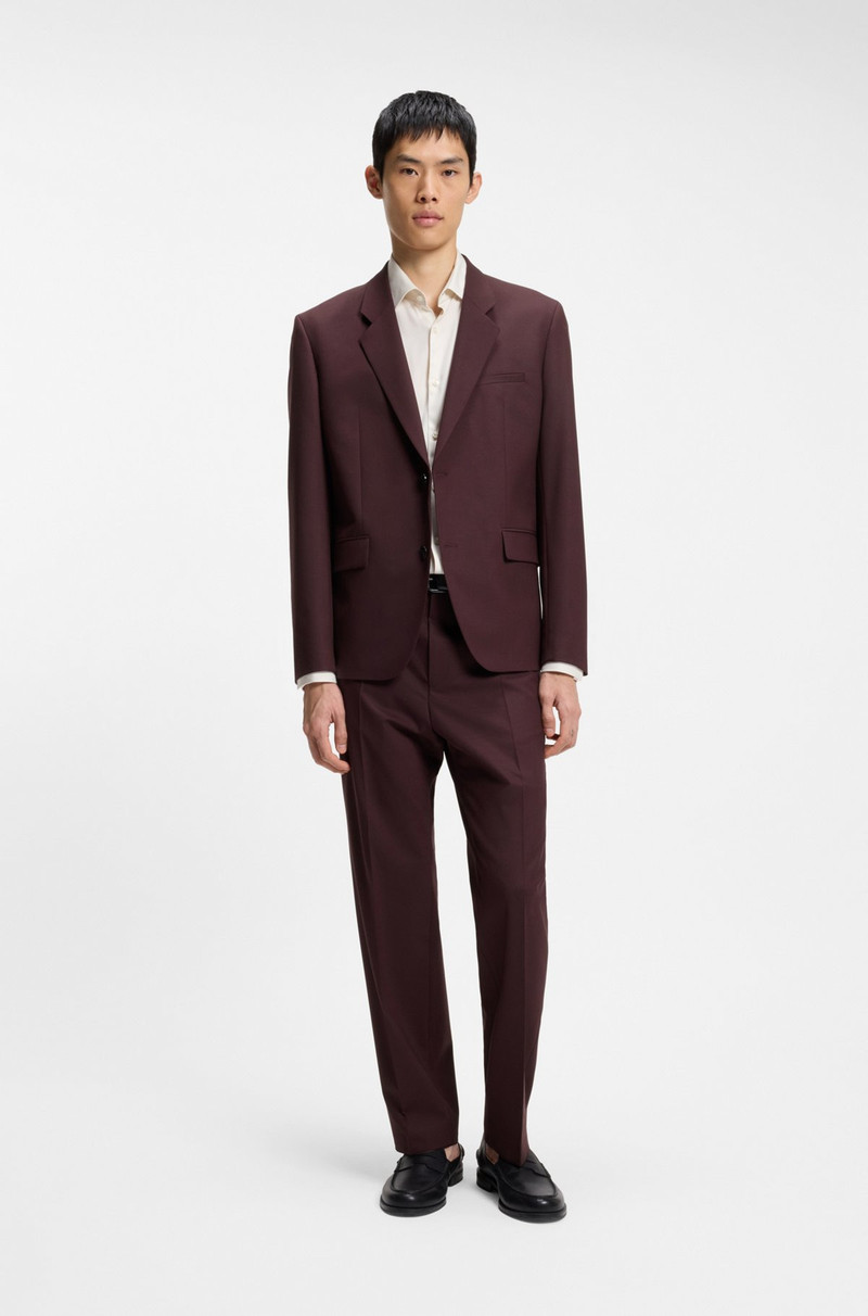 HUGO MODERN-FIT JACKET IN WOOL-BLEND POPLIN outlook