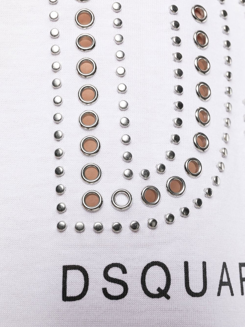 logo-studded short-sleeve T-shirt 5