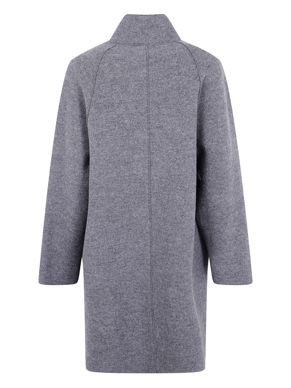 raglan-sleeve wool coat - 2
