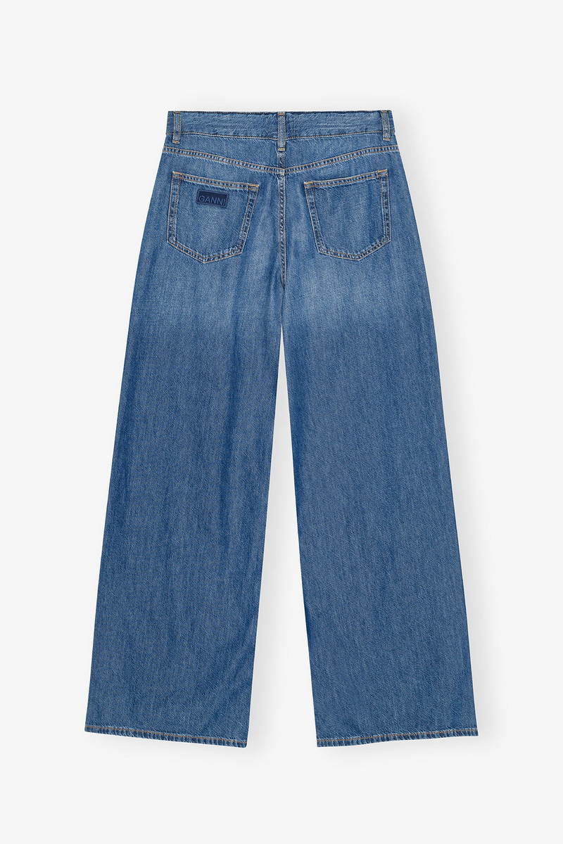 GANNI LIGHT BLUE DENIM MARRI JEANS outlook