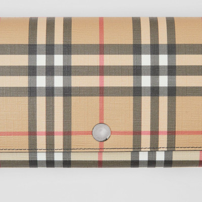 Burberry Vintage Check E-canvas Wallet with Detachable Strap outlook