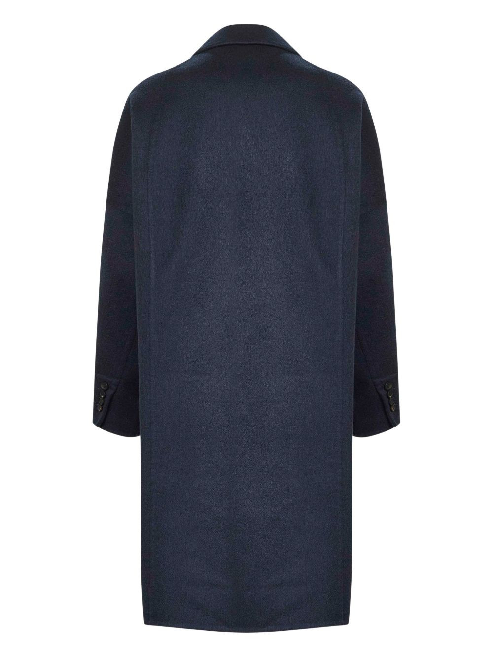 double-breasted long-sleeve coat - 2