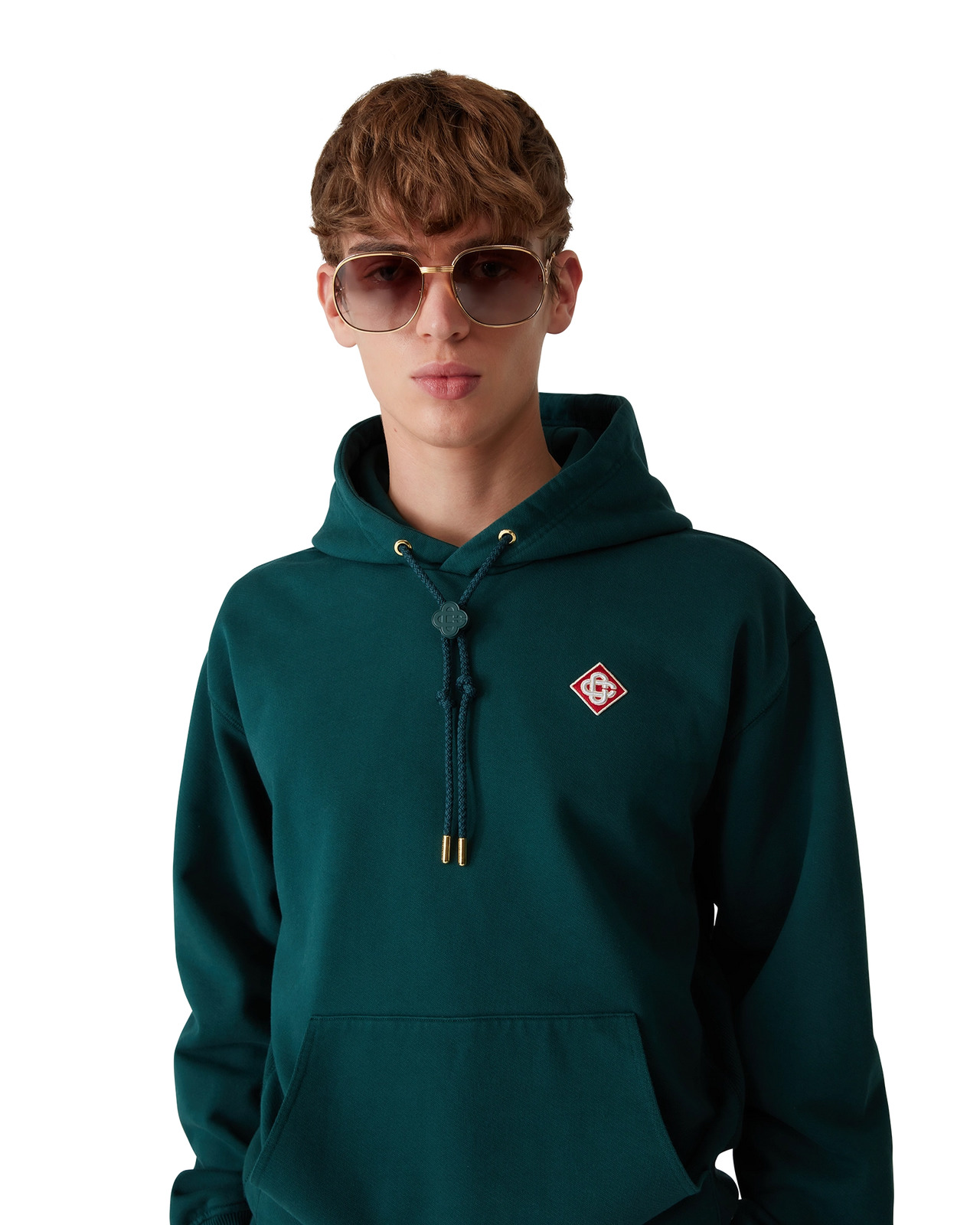 CASABLANCA Diamond Logo Hooded Sweatshirt | REVERSIBLE