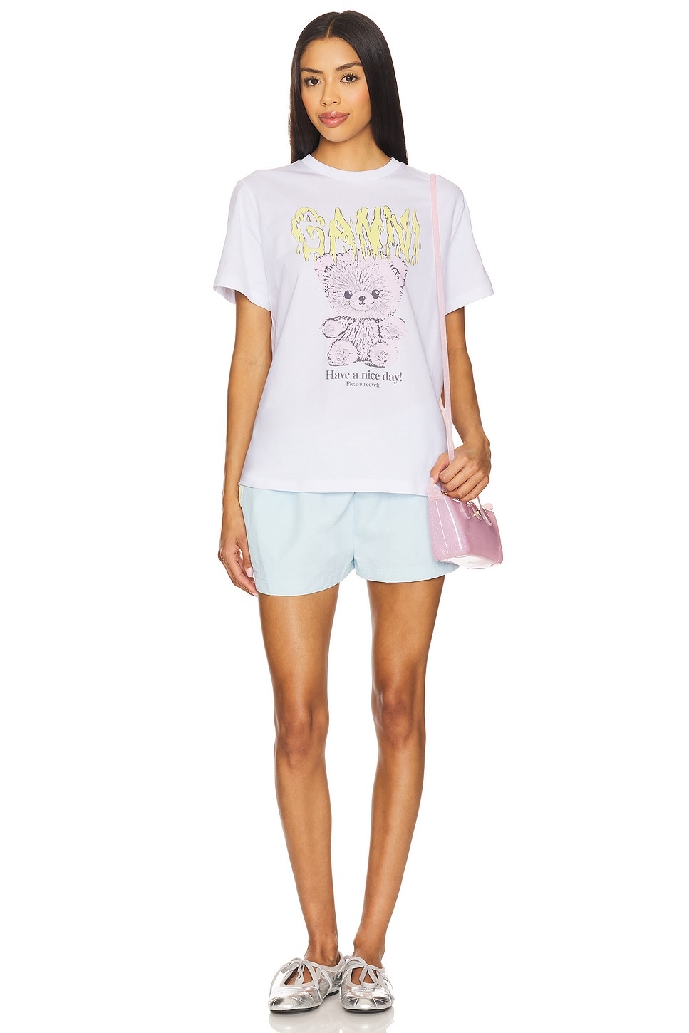 Basic Cotton Jersey Teddy Relaxed T-shirt - 4