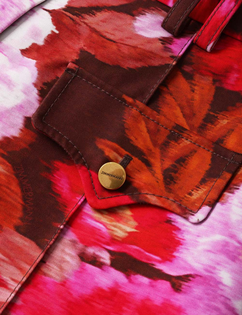 LUNA PRINTED DRILL MINI SHORT 6
