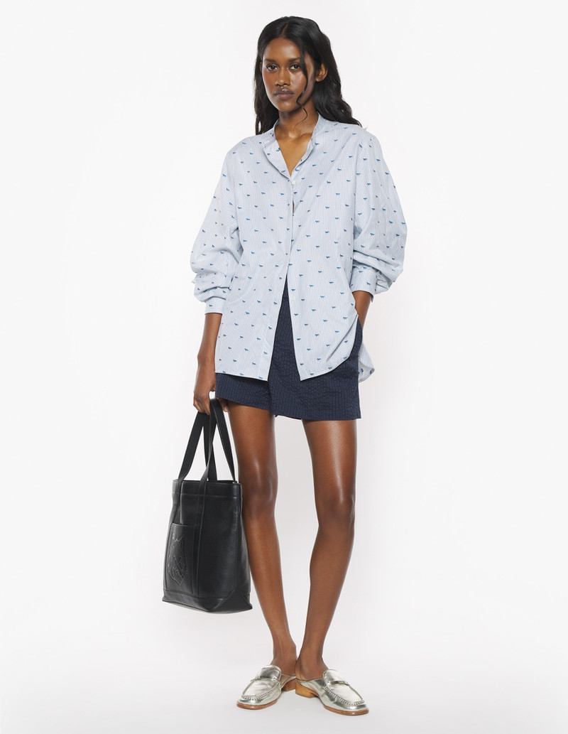 Maison Kitsuné MAXI PLEATED SLEEVE SHIRT outlook