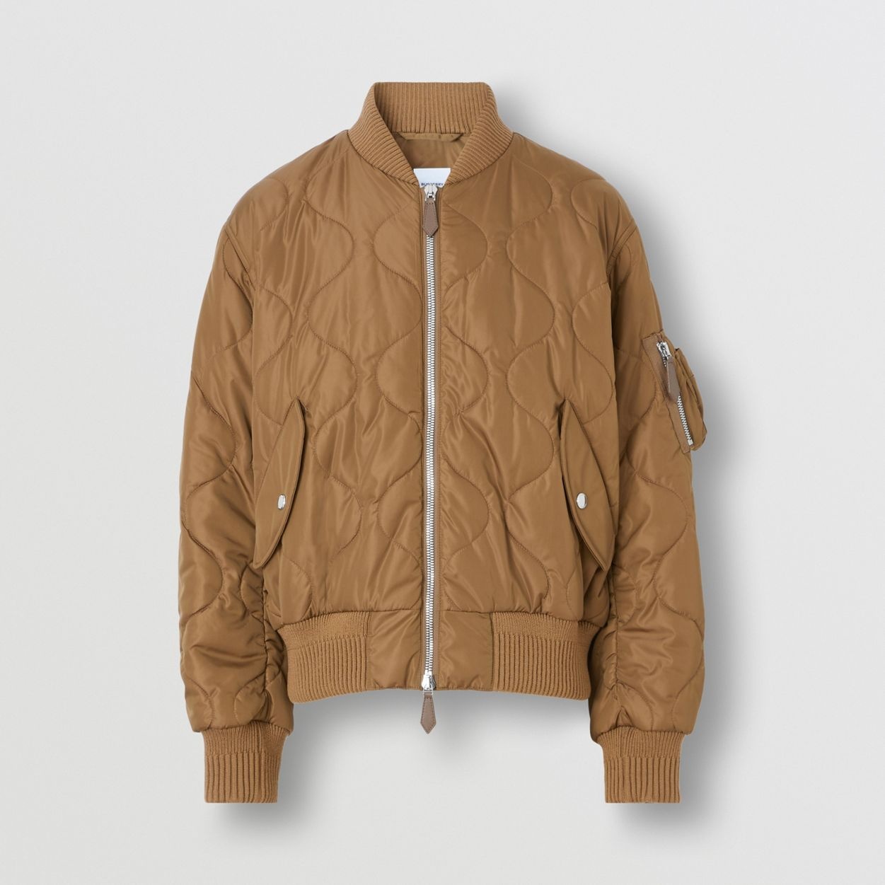 Quilted Nylon Bomber Jacket - 1