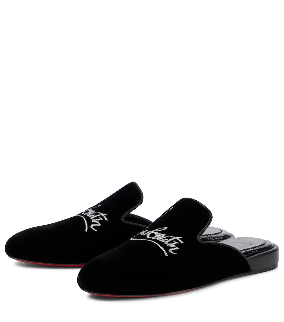 Navy Coolito Donna velvet slippers - 5