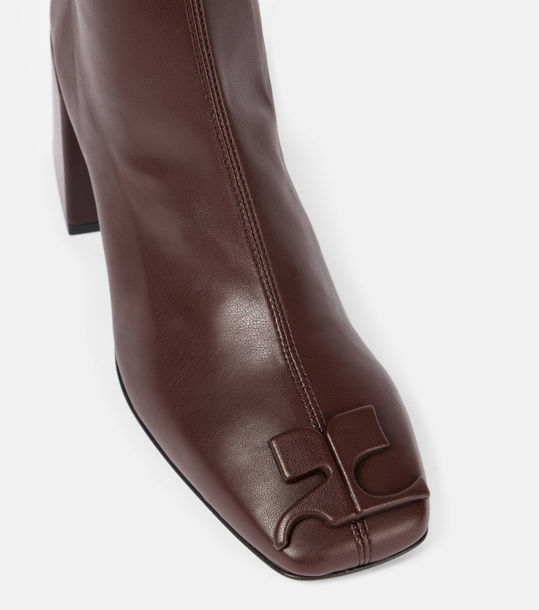 Reedition faux leather knee-high boots - 5