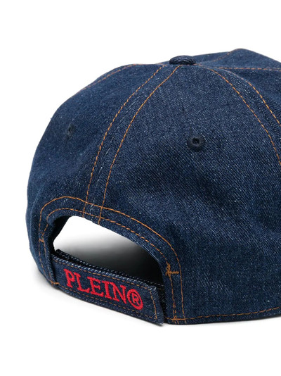 PHILIPP PLEIN logo denim baseball cap outlook