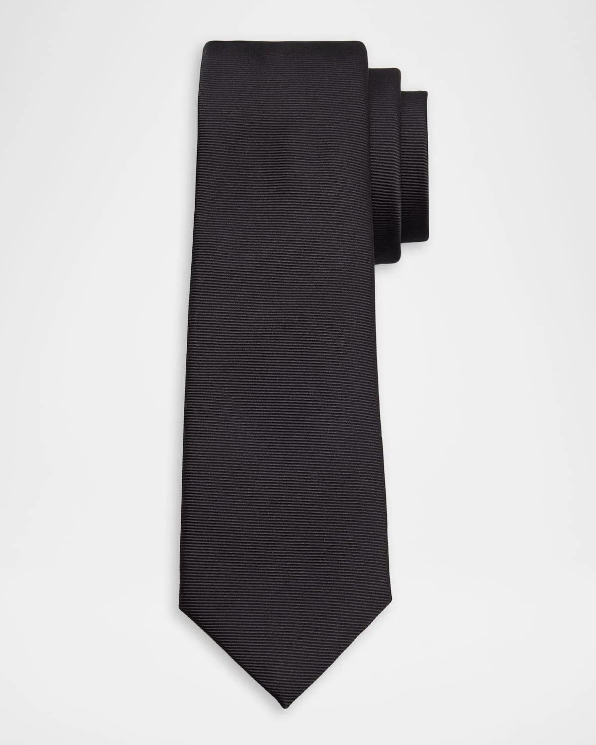 Men's Embroidered Medusa Silk Tie - 1