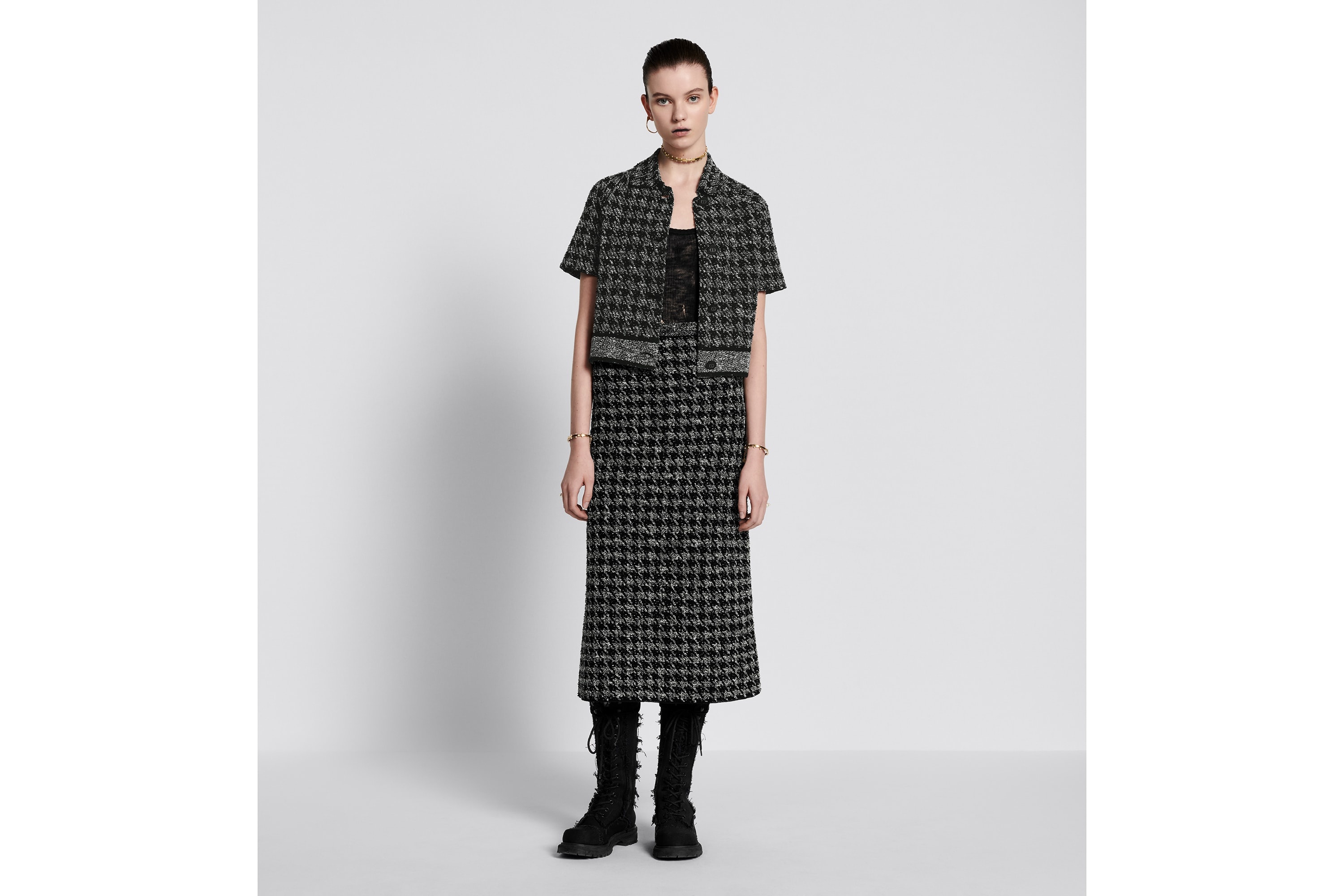 Mid-Length Straight-Cut Skirt - 4