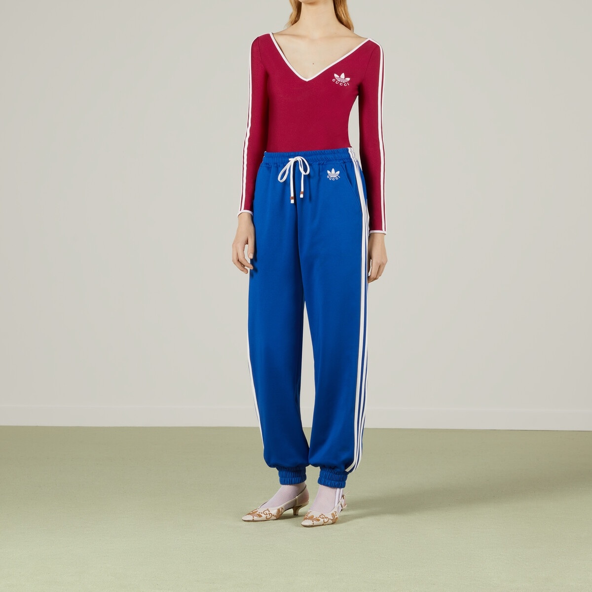 adidas x Gucci jersey jogging pant - 6