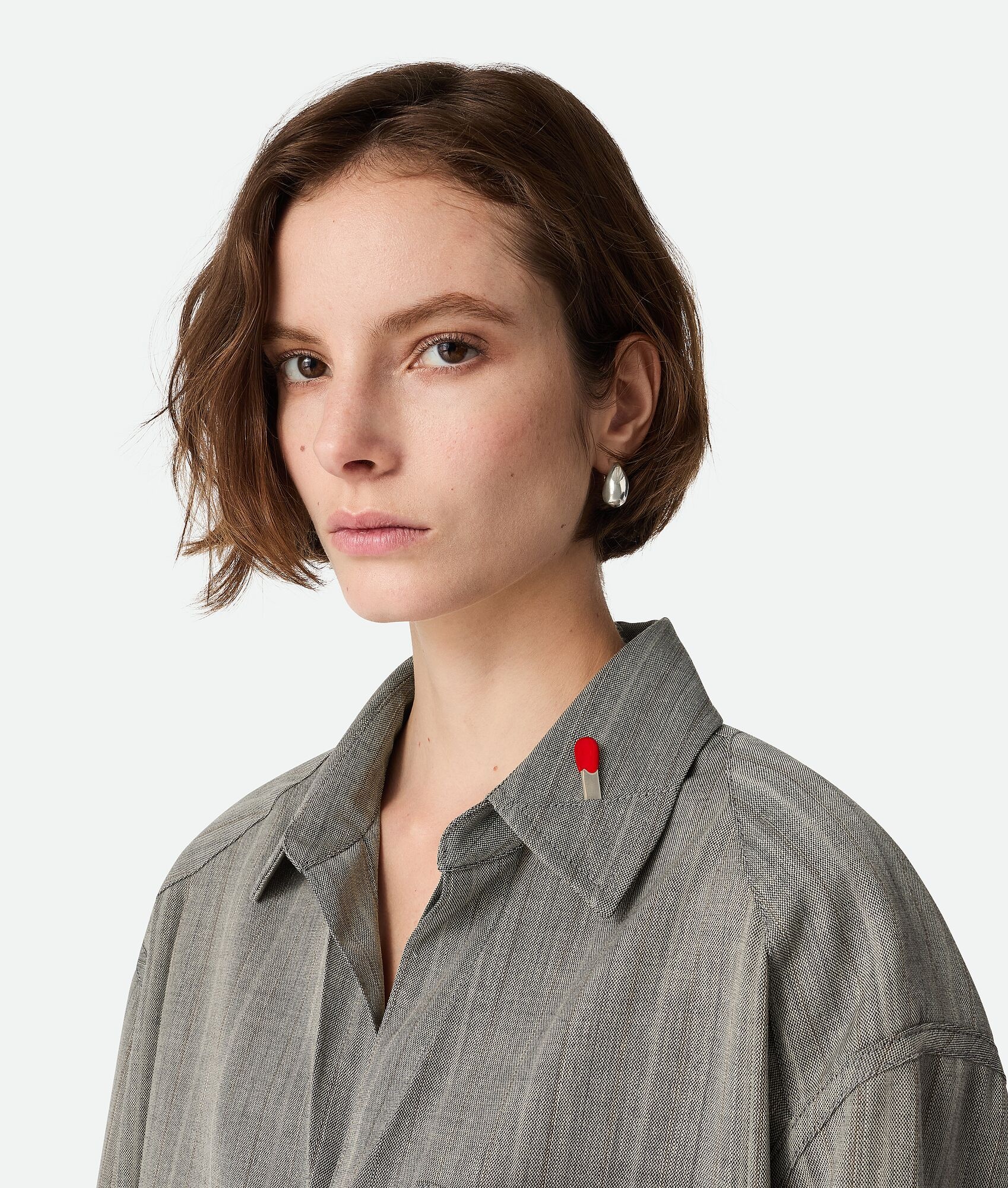 Wool Subtle Stripe Shirt - 5