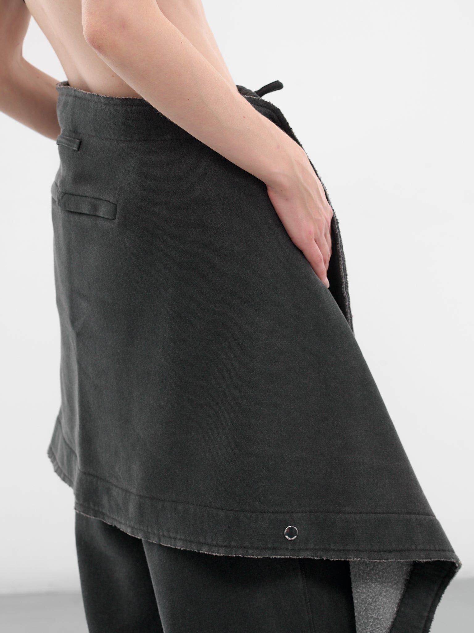 Gray Deconstructed Fleece Sweatpants - 4