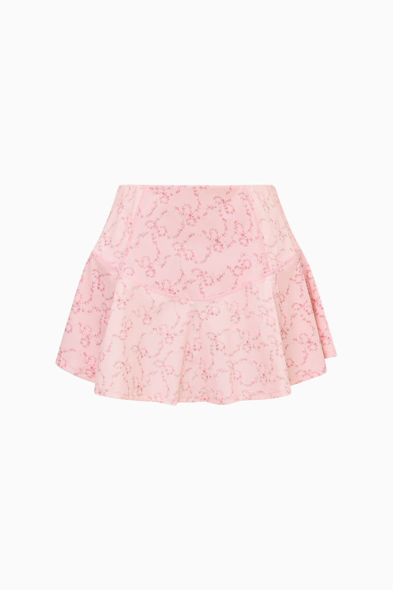 Livetta Floral Bow Print Active Skirt 1