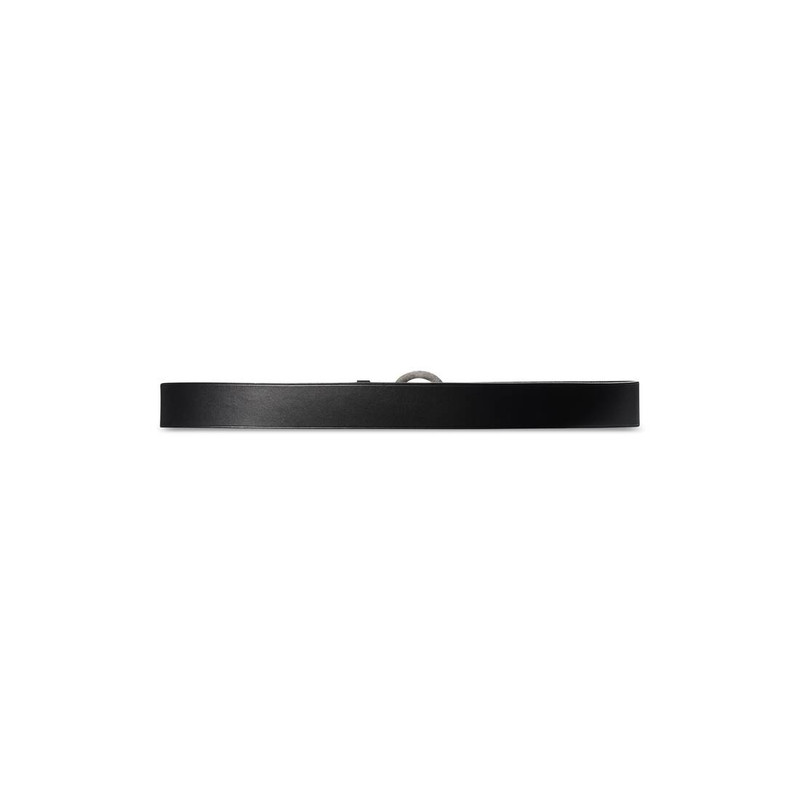 BALENCIAGA Men's Circled Bb Large Belt in Black outlook